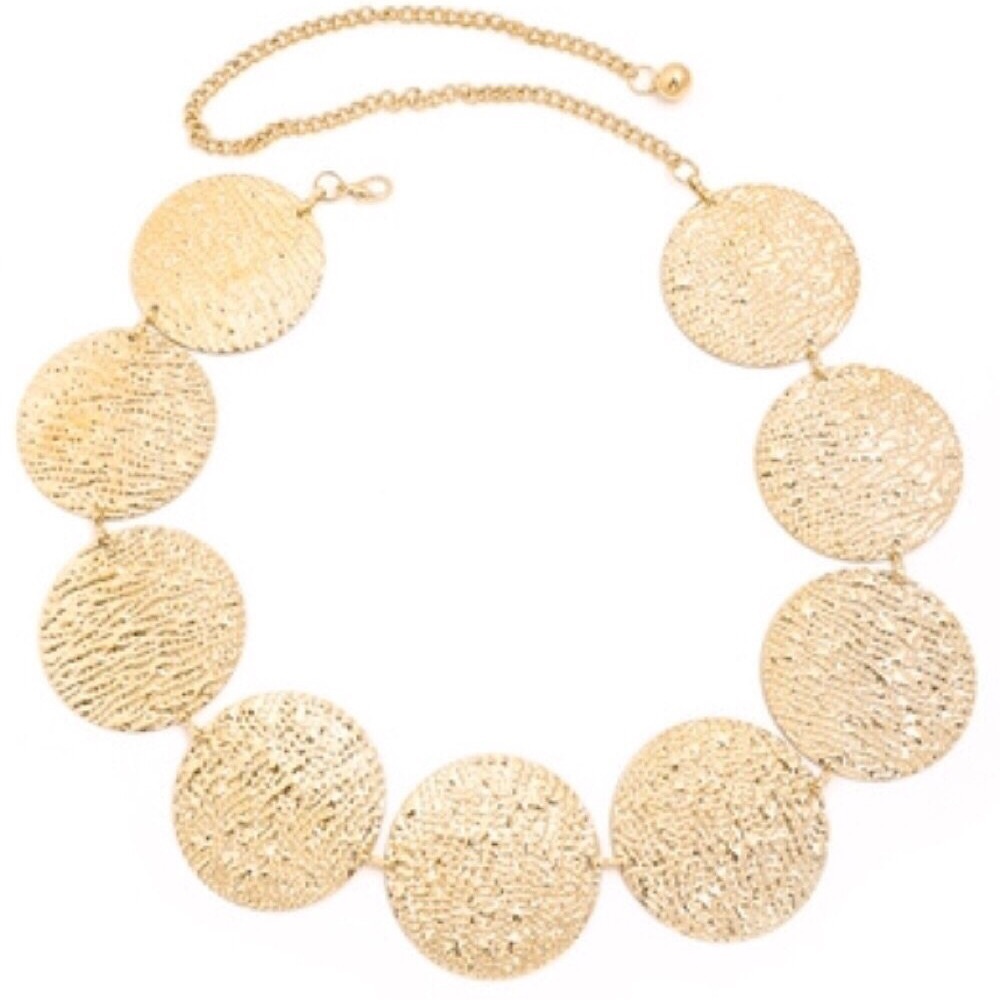 Coachella Gold Medallion Belt - Picture 2 of 5